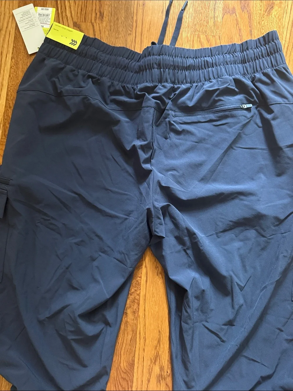 all in motion Women’s Navy Elastic-Waist Cargo Joggers Pants active ankle - Picture 5 of 6